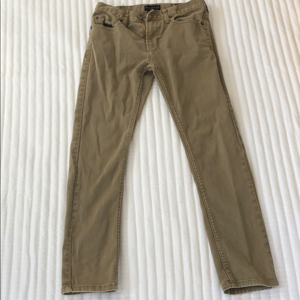 Bullhead Tan skinny jeans